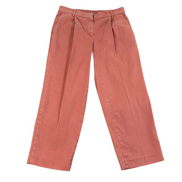 Brunello Cucinelli Women’s Pants Size 6 Coral Cotton Blend Controllo Italy made - Picture 1 of 15